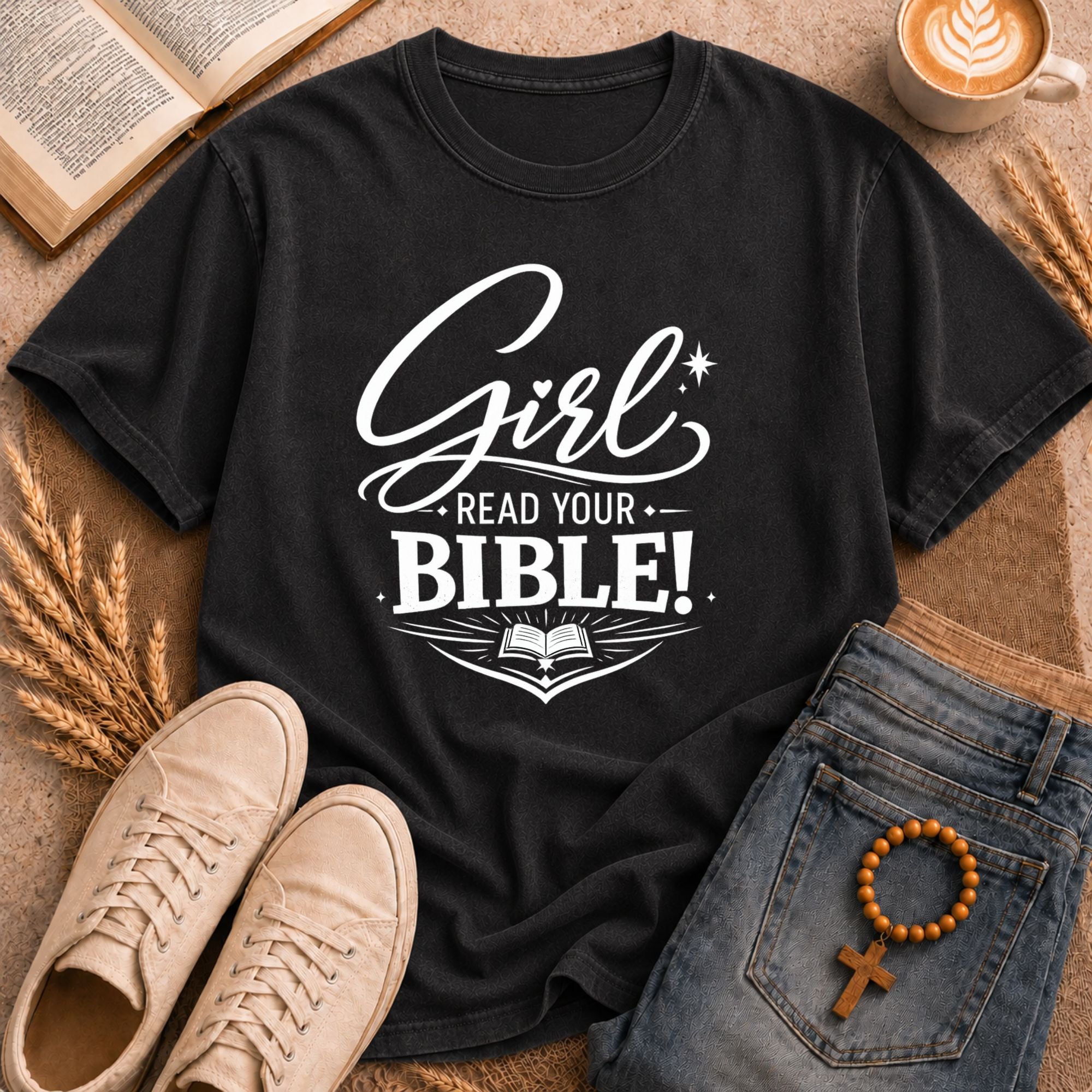Girl Read Your Bible shirt – religious scripture tee for women