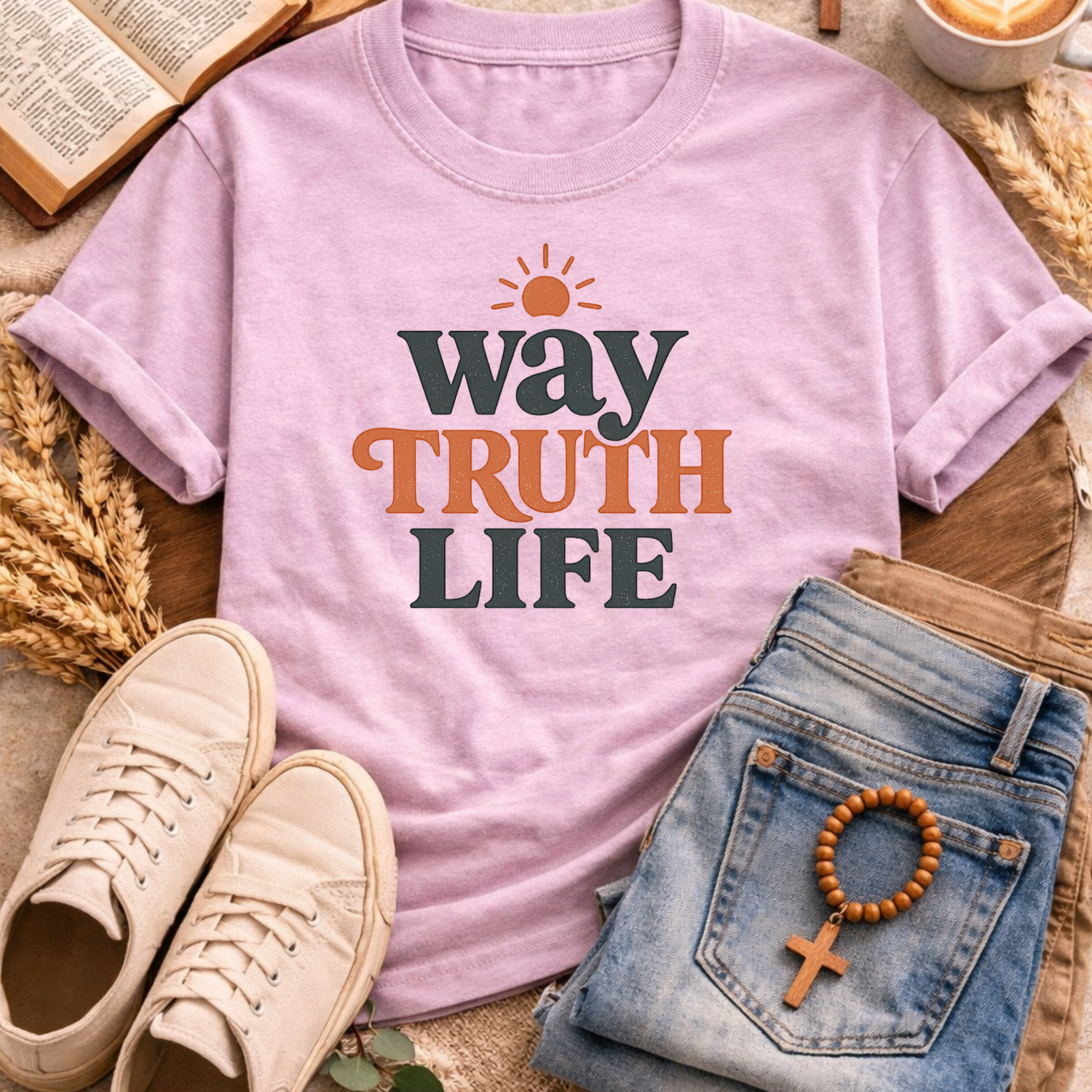 Way Truth Life T-Shirt-[Christian T-Shirt ]-Saved Society