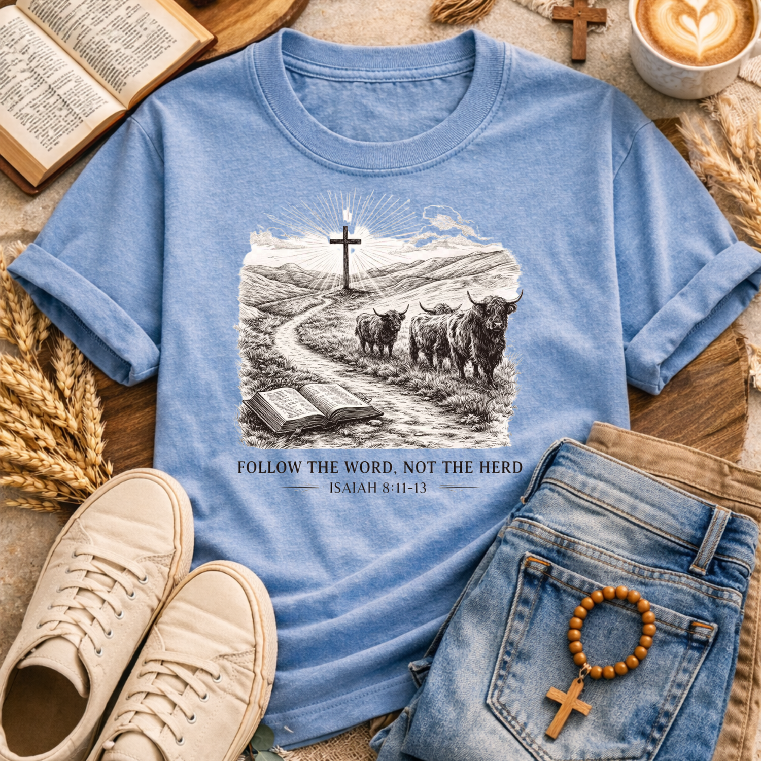 Follow The Word T-Shirt-[Christian T-Shirt ]-Saved Society