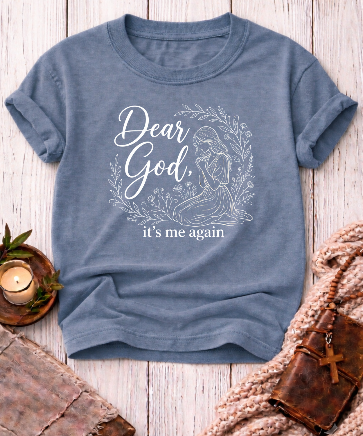 Dear God It's Me Again T-Shirt-[Christian T-Shirt ]-Saved Society