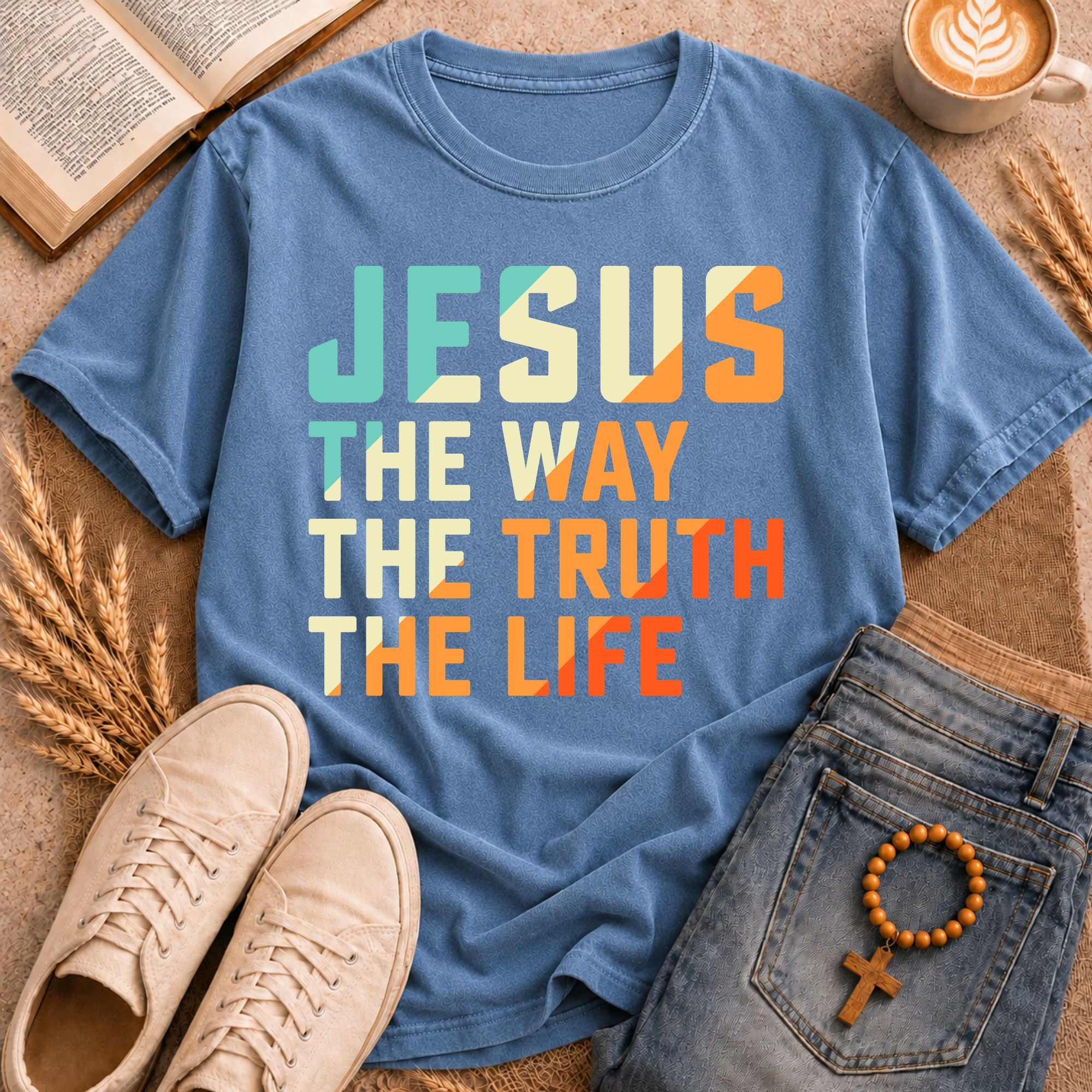 Jesus Quote Shirt The Way The Truth The Life Bible Verse Tee