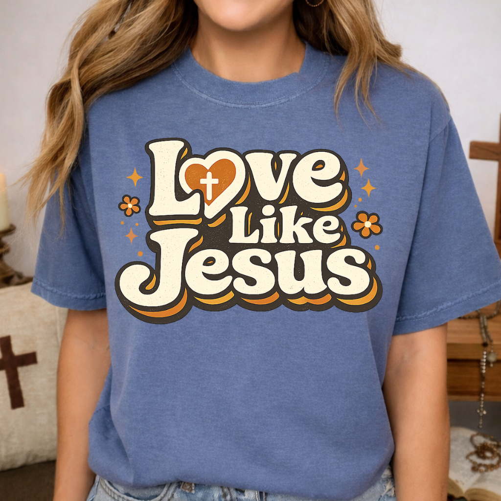 Love Like Jesus T-Shirt-[Christian T-Shirt ]-Saved Society