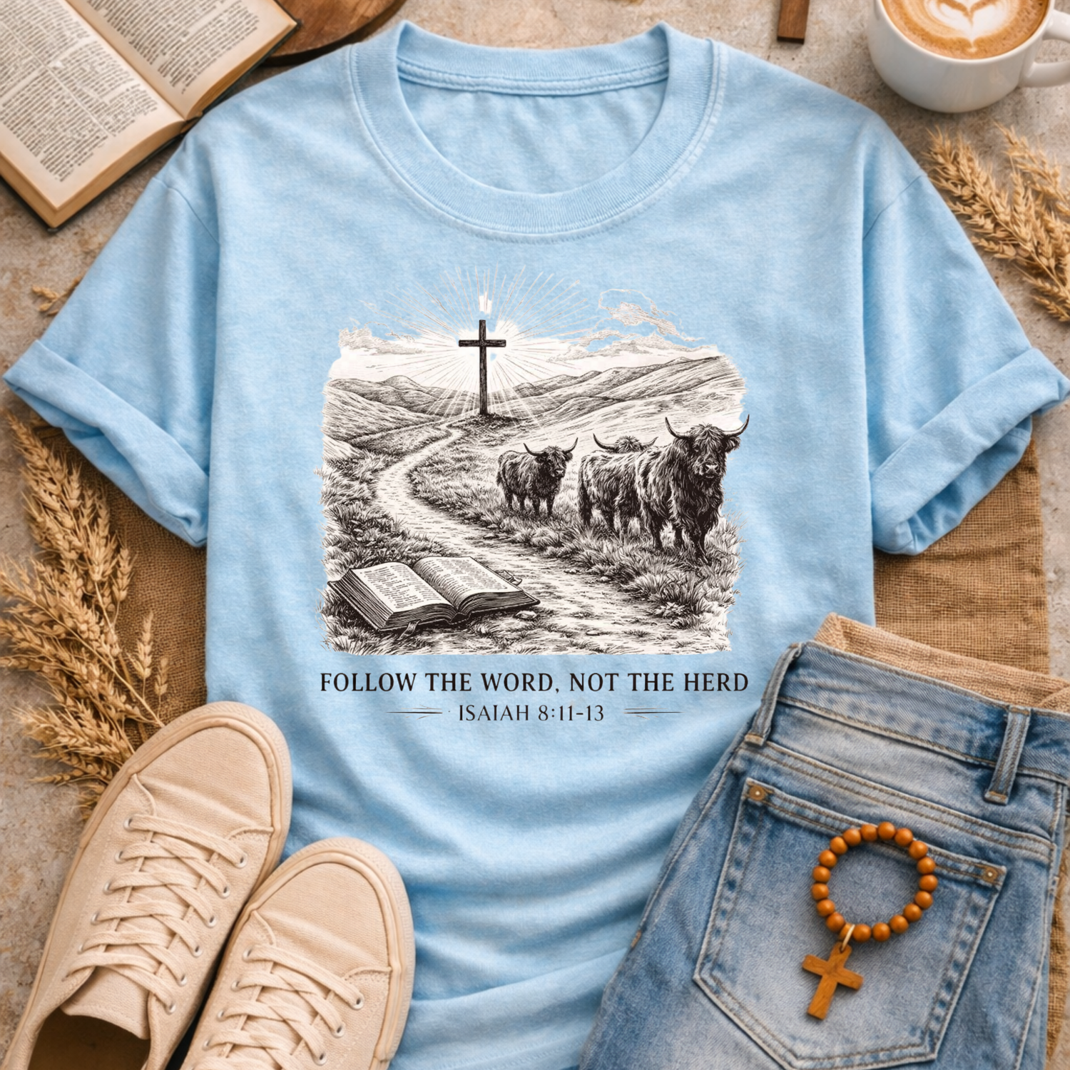 Follow The Word T-Shirt-[Christian T-Shirt ]-Saved Society