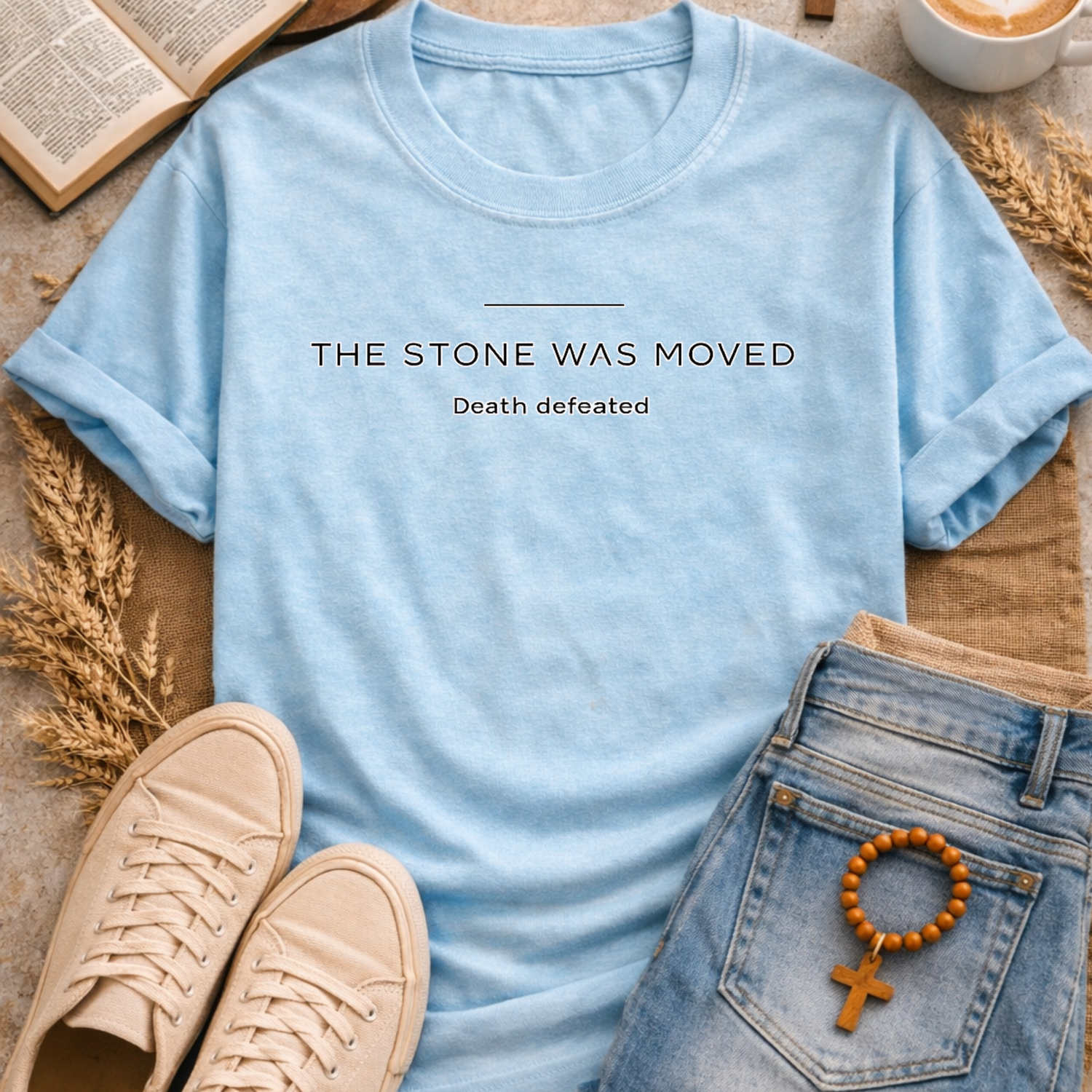 The Stone Was Moved T-Shirt-[Christian T-Shirt ]-Saved Society