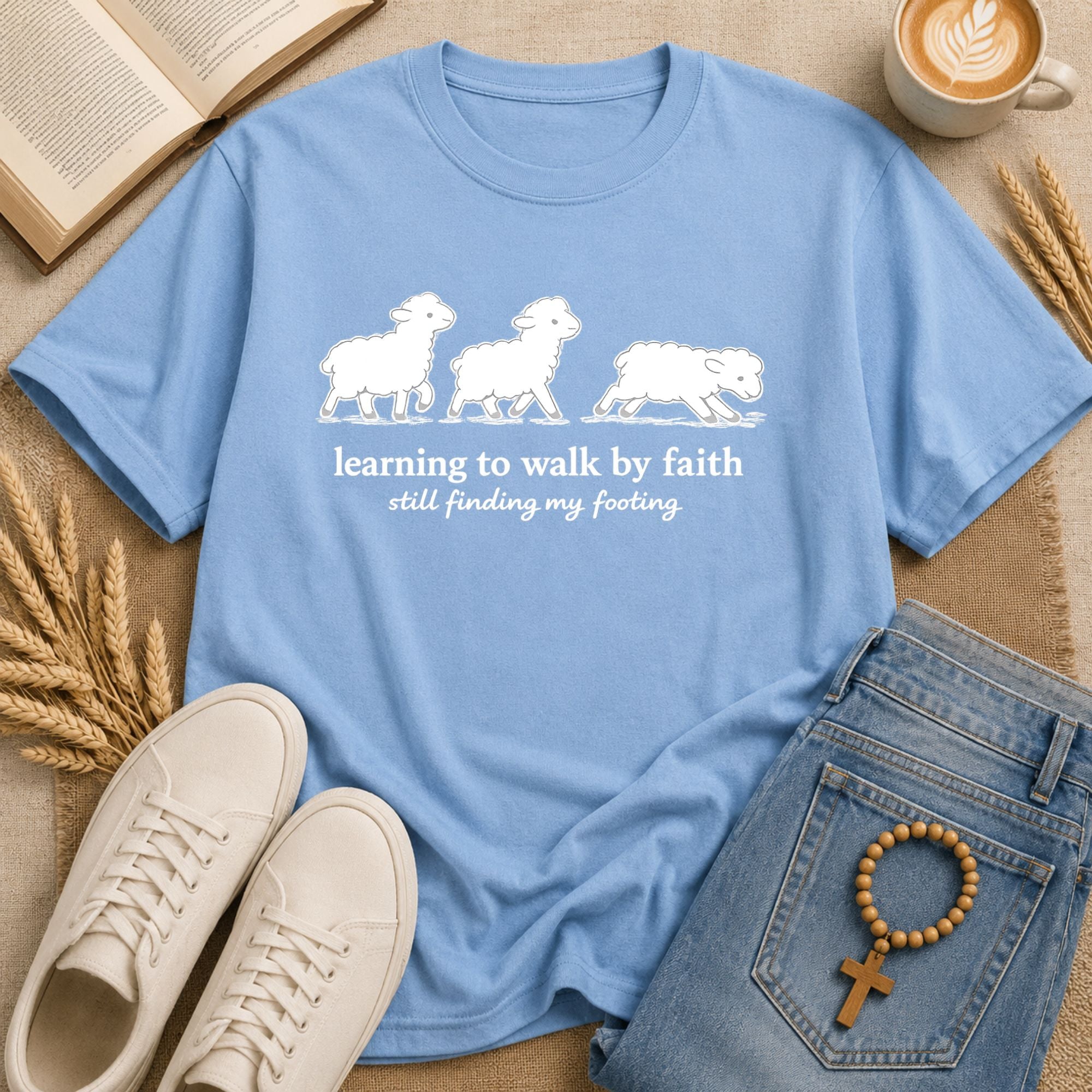 Faith Sheep  Christian T-Shirt | Vintage Faith Tee