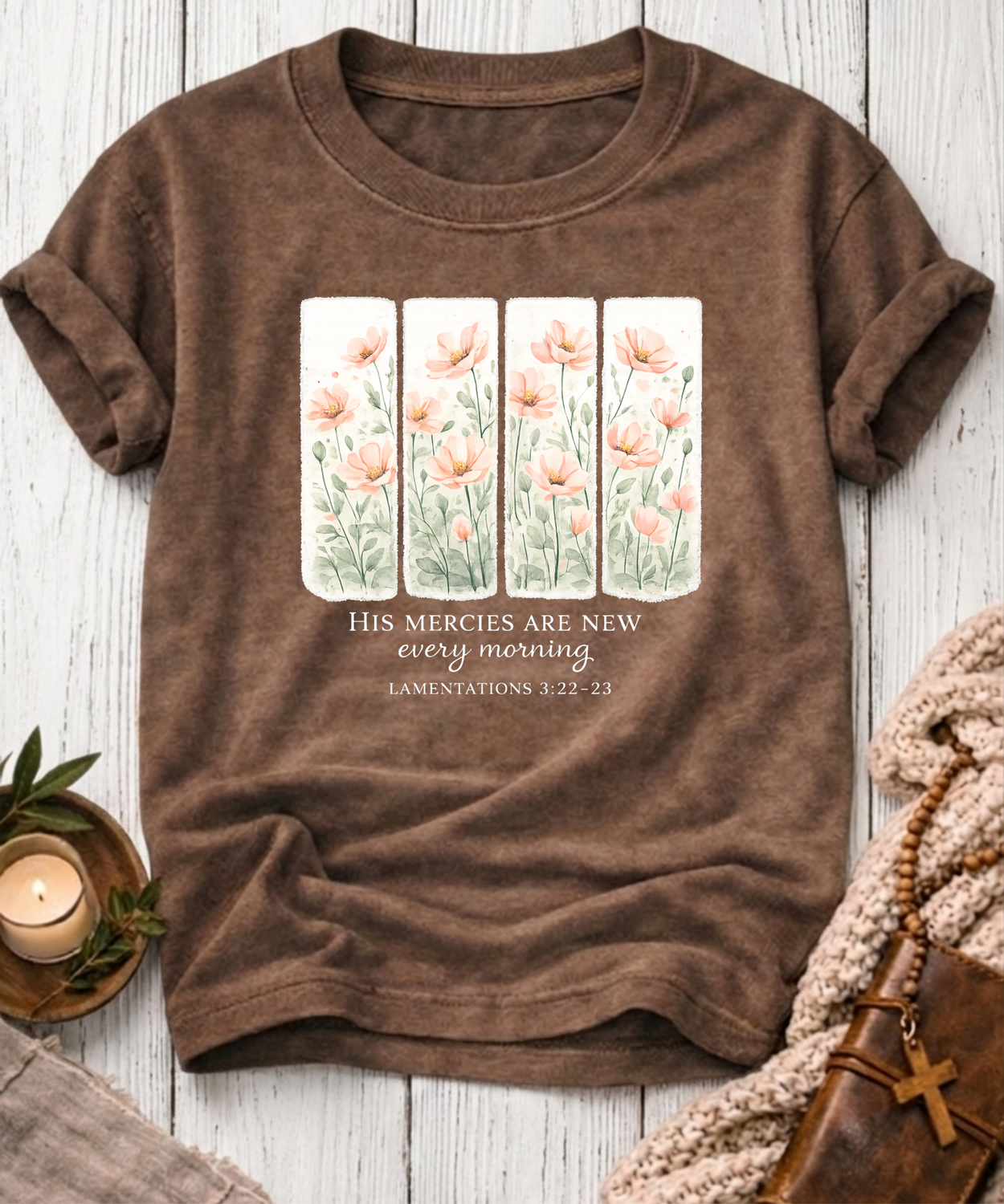 His Mercies Are New T-Shirt-[Christian T-Shirt ]-Saved Society