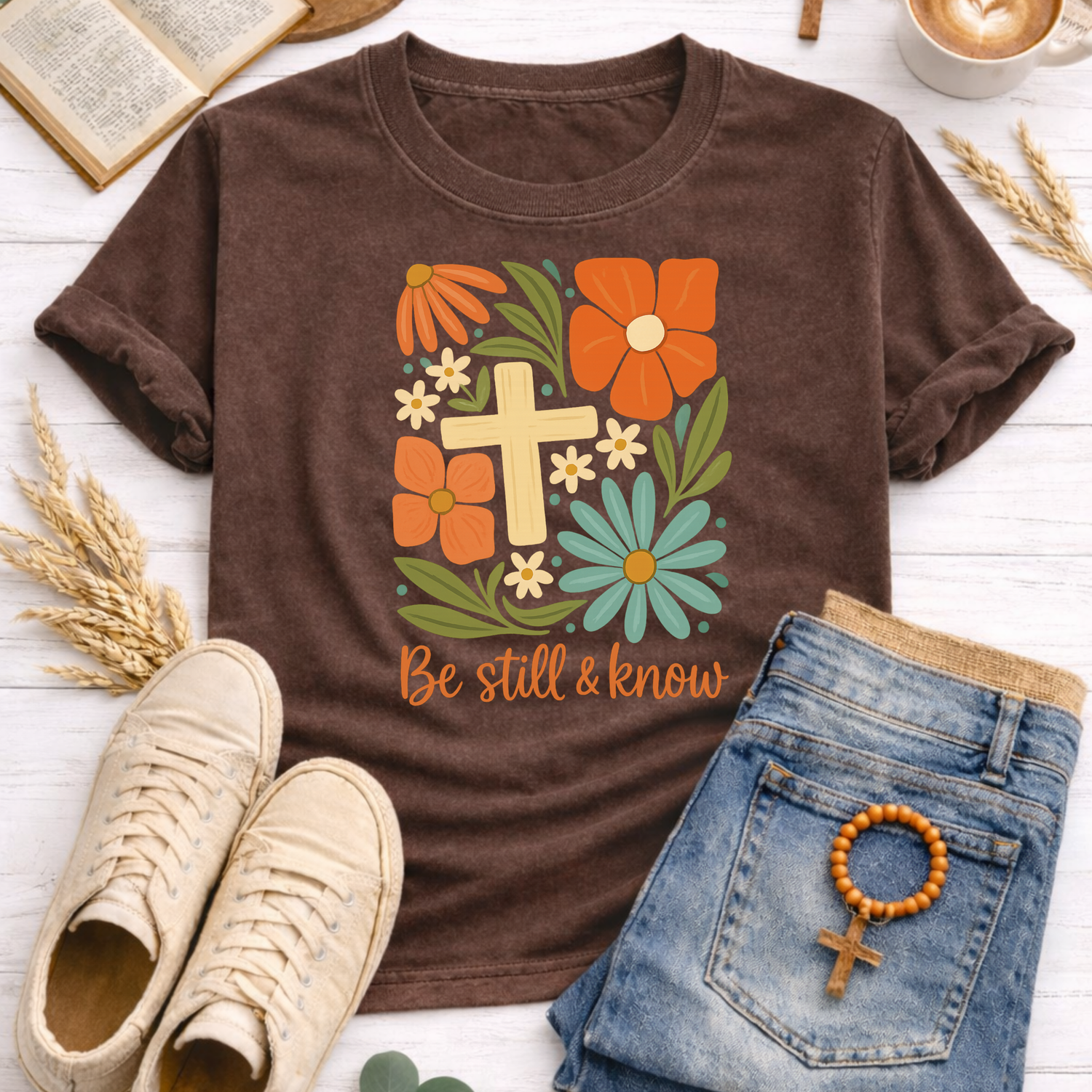Be Still & Know T-Shirt-[Christian T-Shirt ]-Saved Society