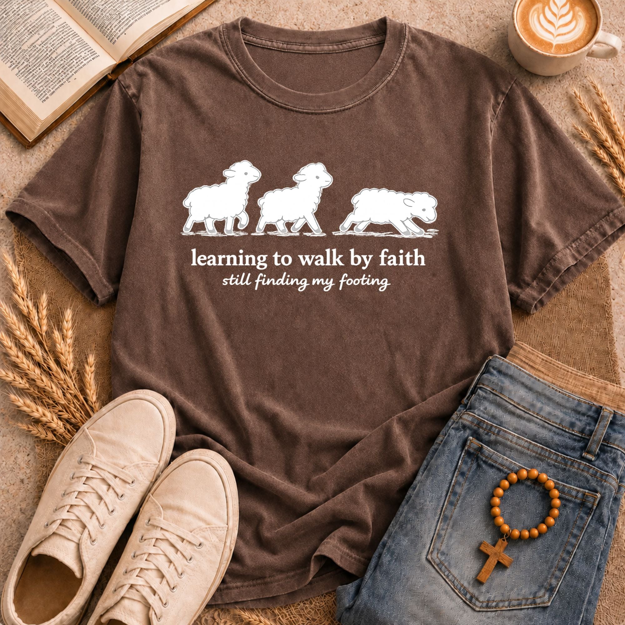 Faith Sheep  Christian T-Shirt | Vintage Faith Tee
