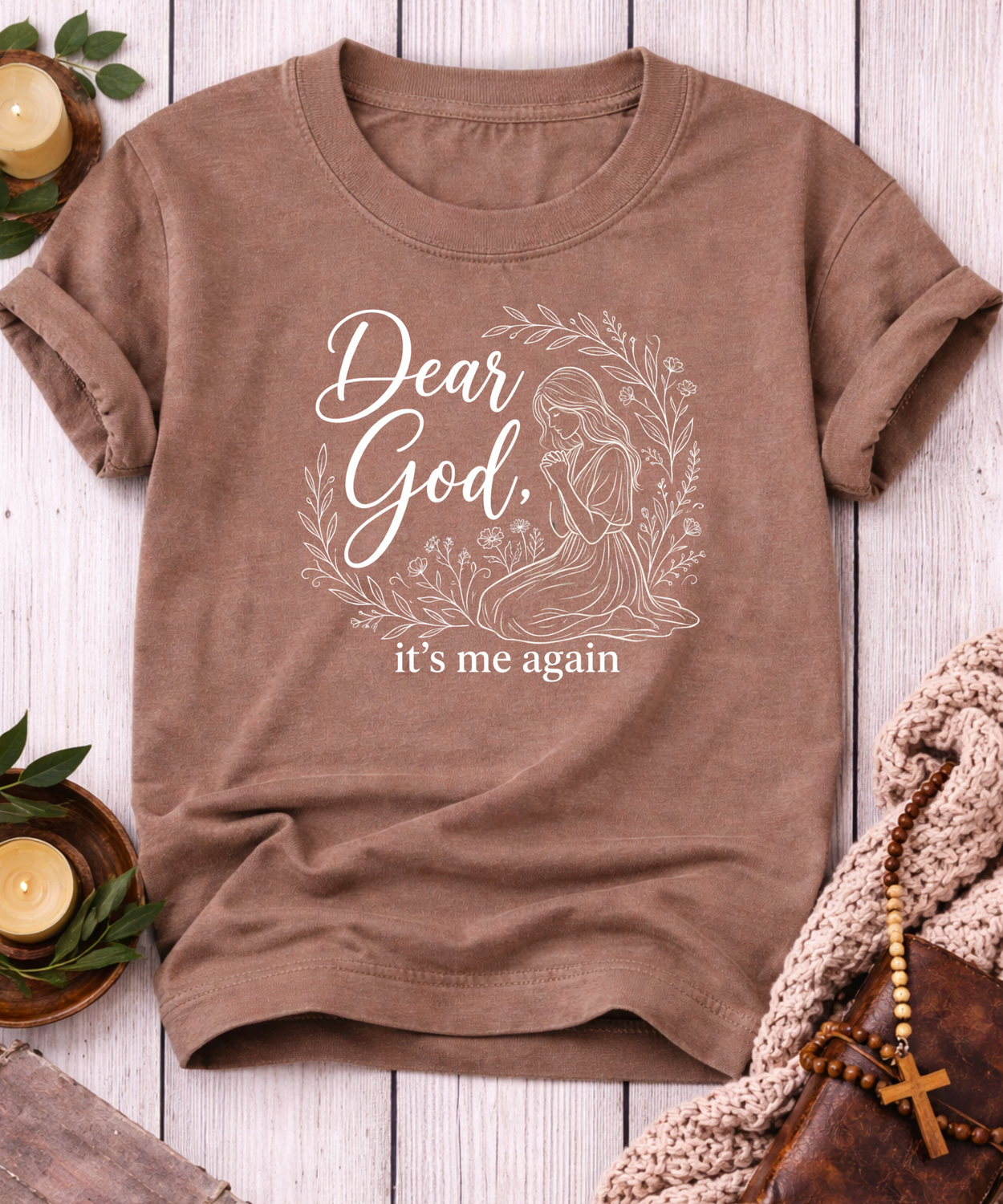 Dear God It's Me Again T-Shirt-[Christian T-Shirt ]-Saved Society