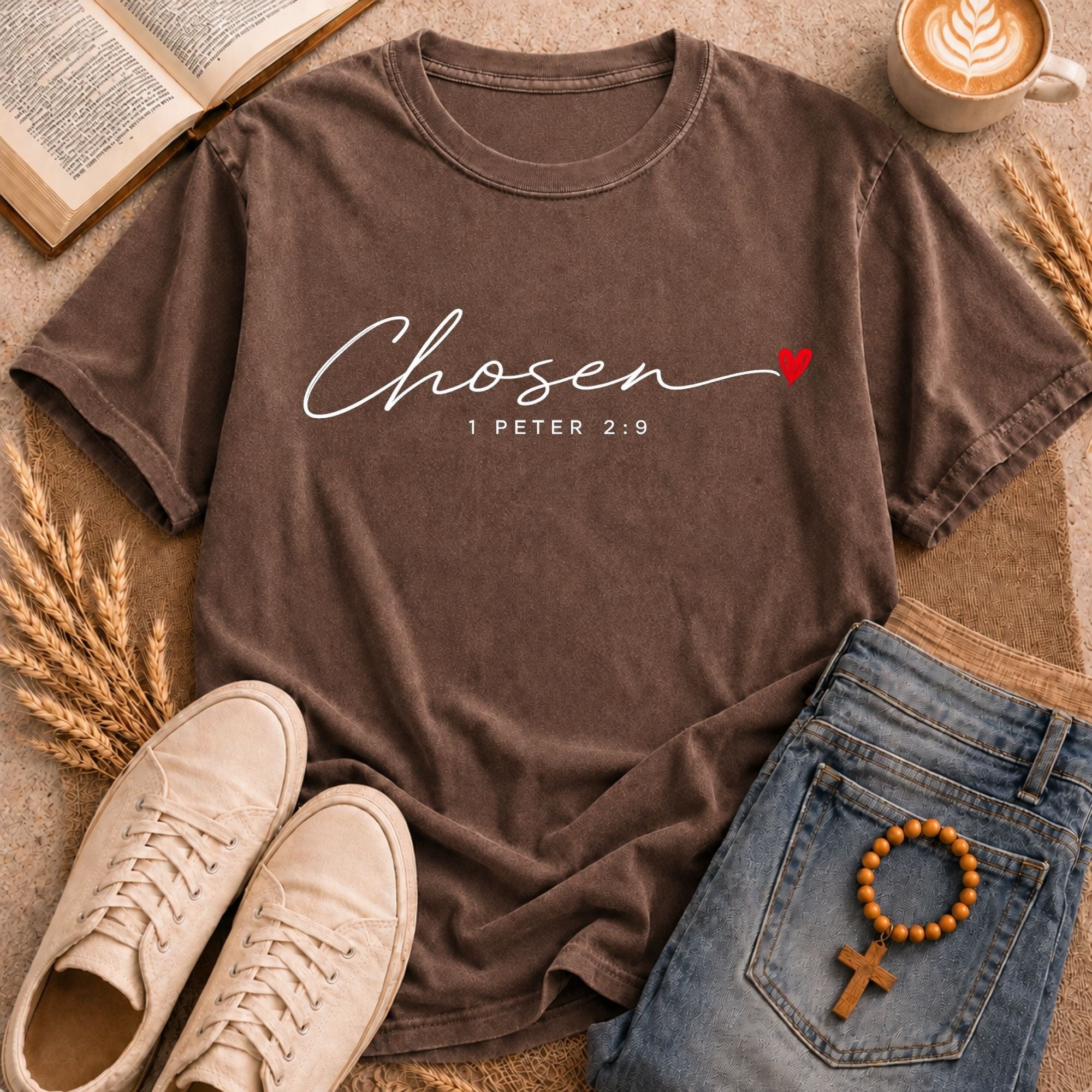 1 Peter 2:9 Chosen Christian t-shirt faith-based gift for women