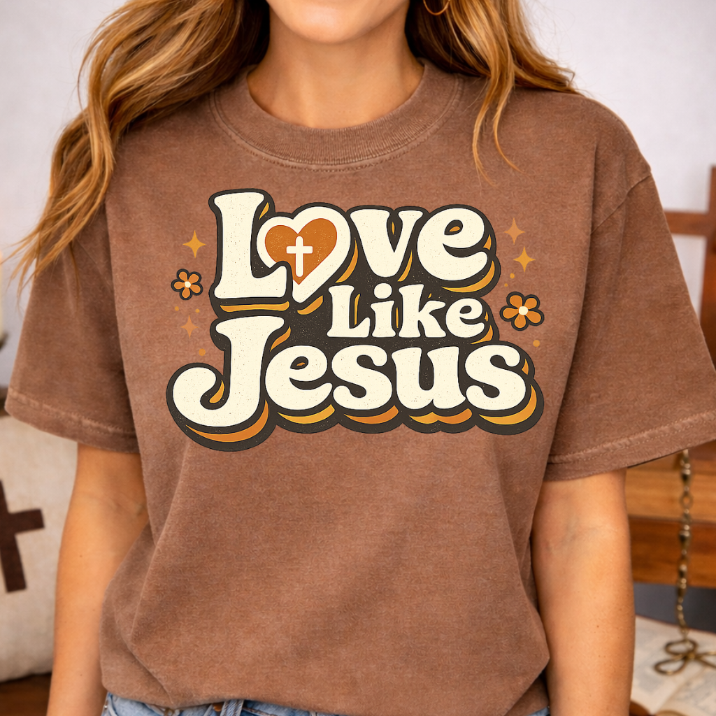 Love Like Jesus T-Shirt-[Christian T-Shirt ]-Saved Society
