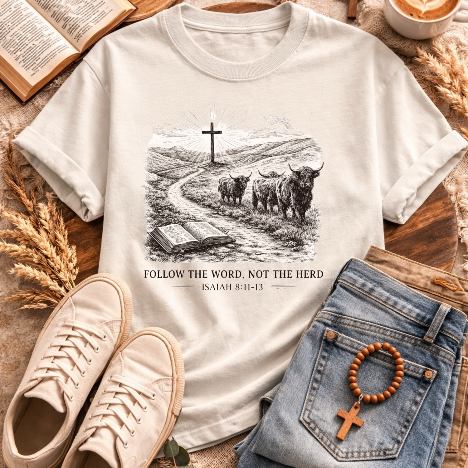 Follow The Word T-Shirt-[Christian T-Shirt ]-Saved Society