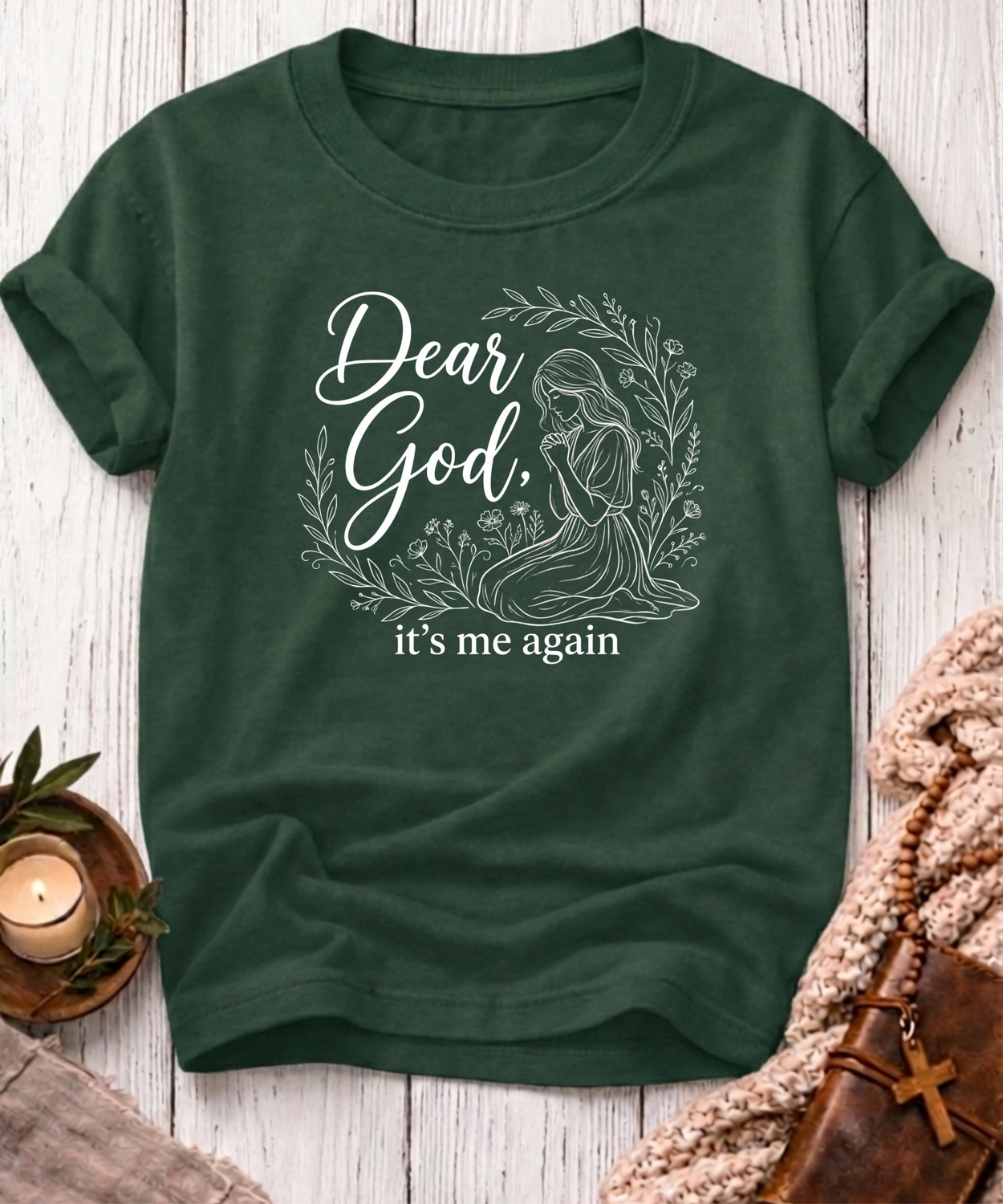 Dear God It's Me Again T-Shirt-[Christian T-Shirt ]-Saved Society