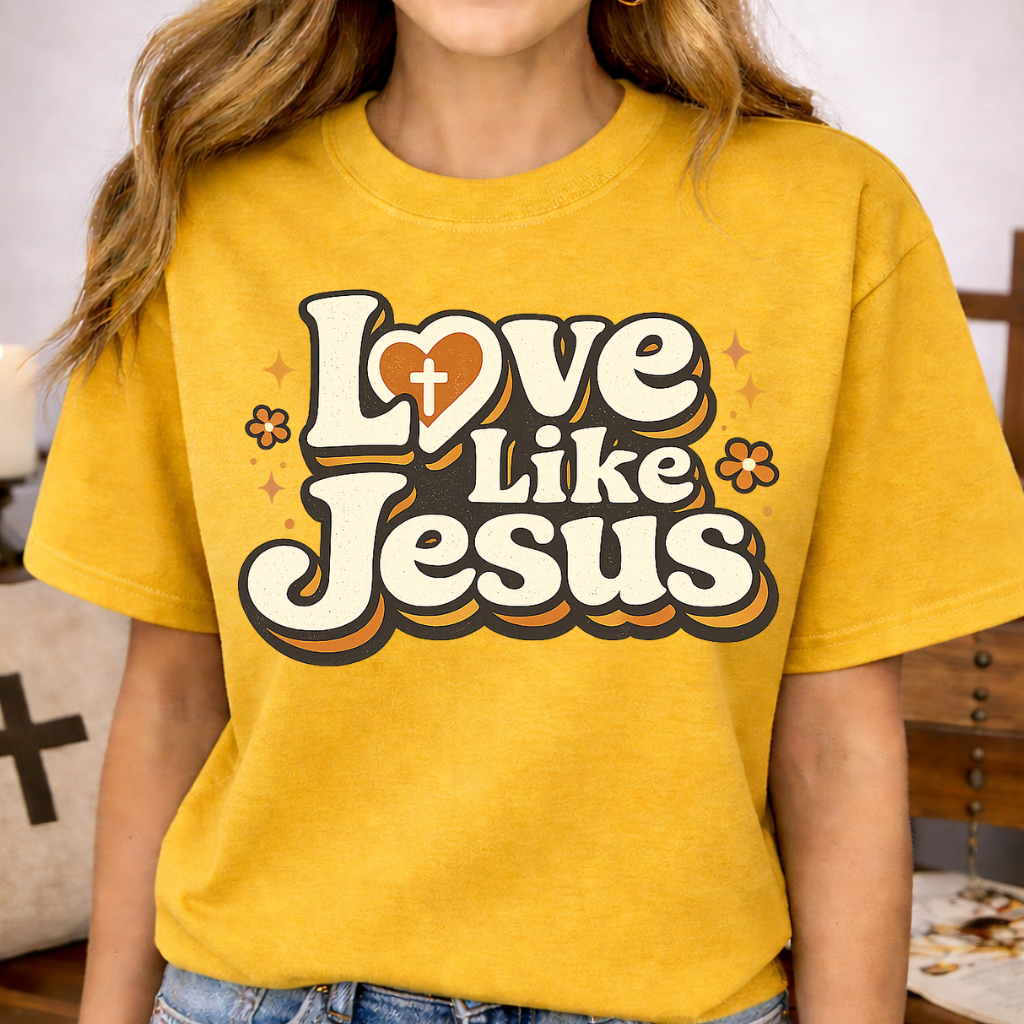 Love Like Jesus T-Shirt-[Christian T-Shirt ]-Saved Society