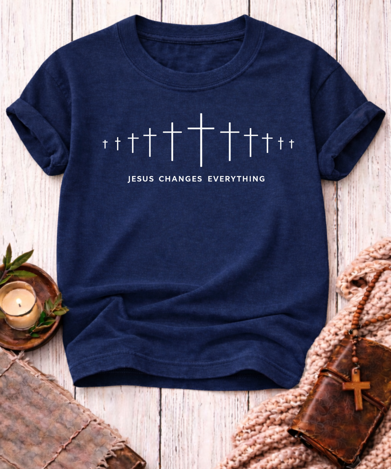 Jesus Changes Everything T-Shirt-[Christian T-Shirt ]-Saved Society