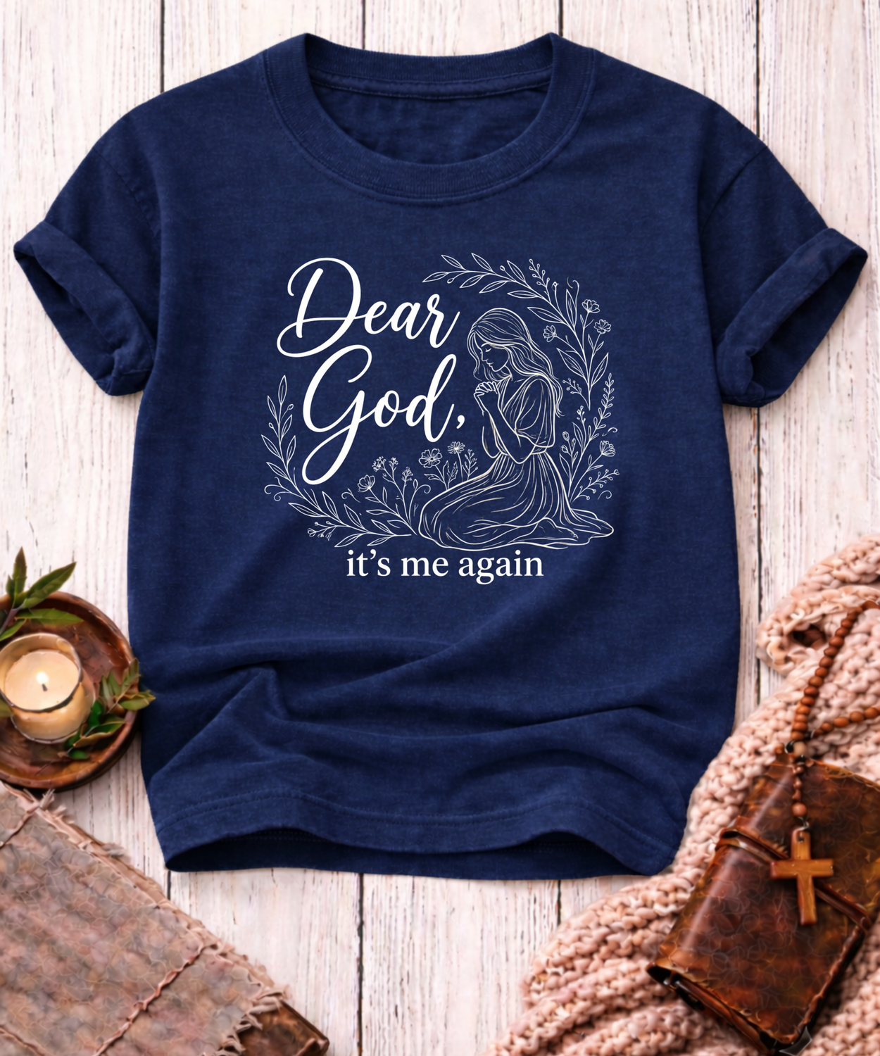 Dear God It's Me Again T-Shirt-[Christian T-Shirt ]-Saved Society