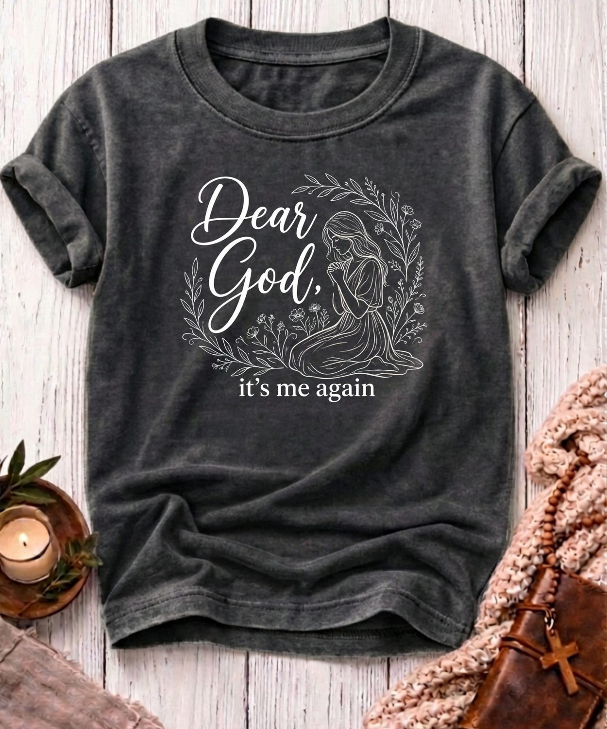 Dear God It's Me Again T-Shirt-[Christian T-Shirt ]-Saved Society