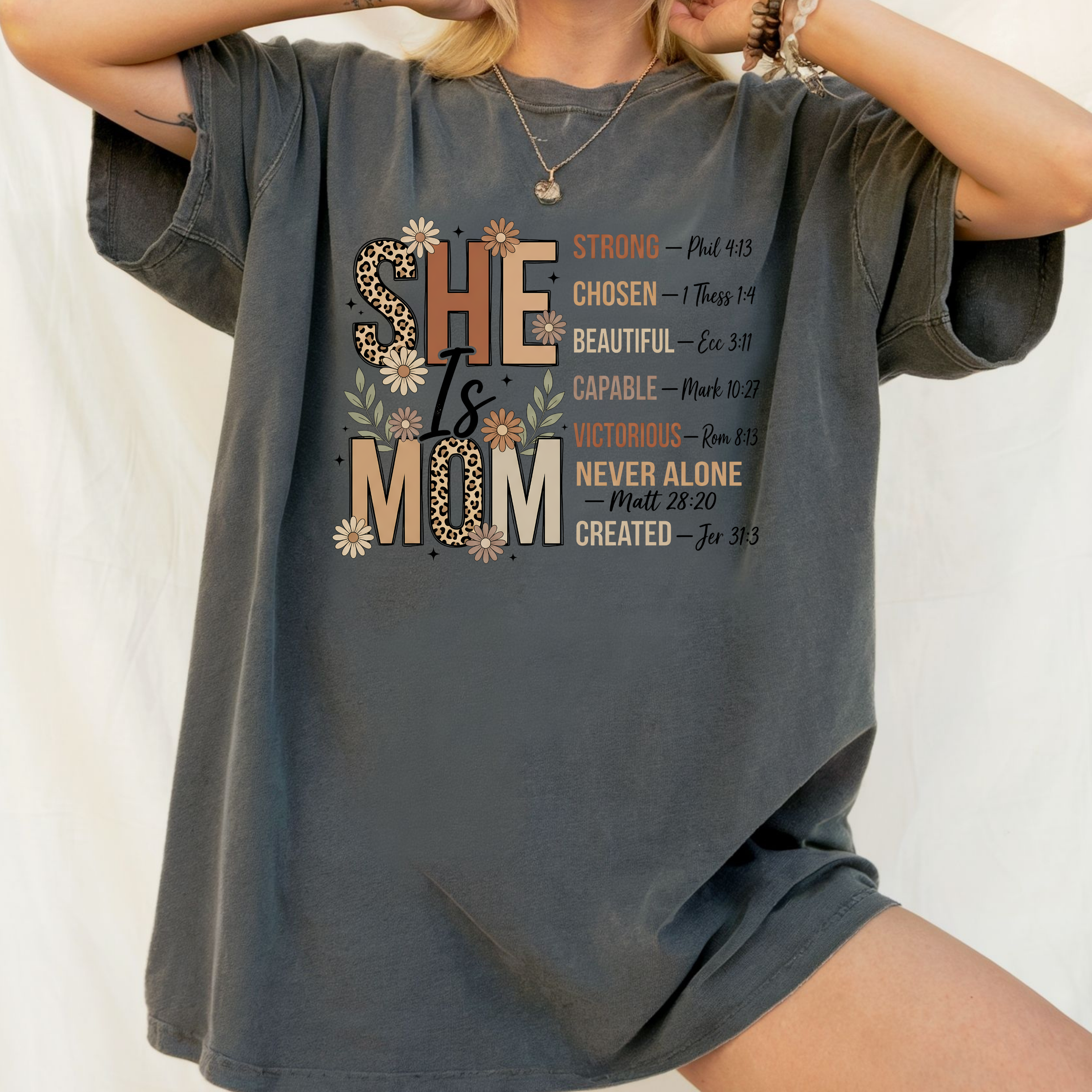 She Is Mom T shirt-[Christian T-Shirt ]-Saved Society