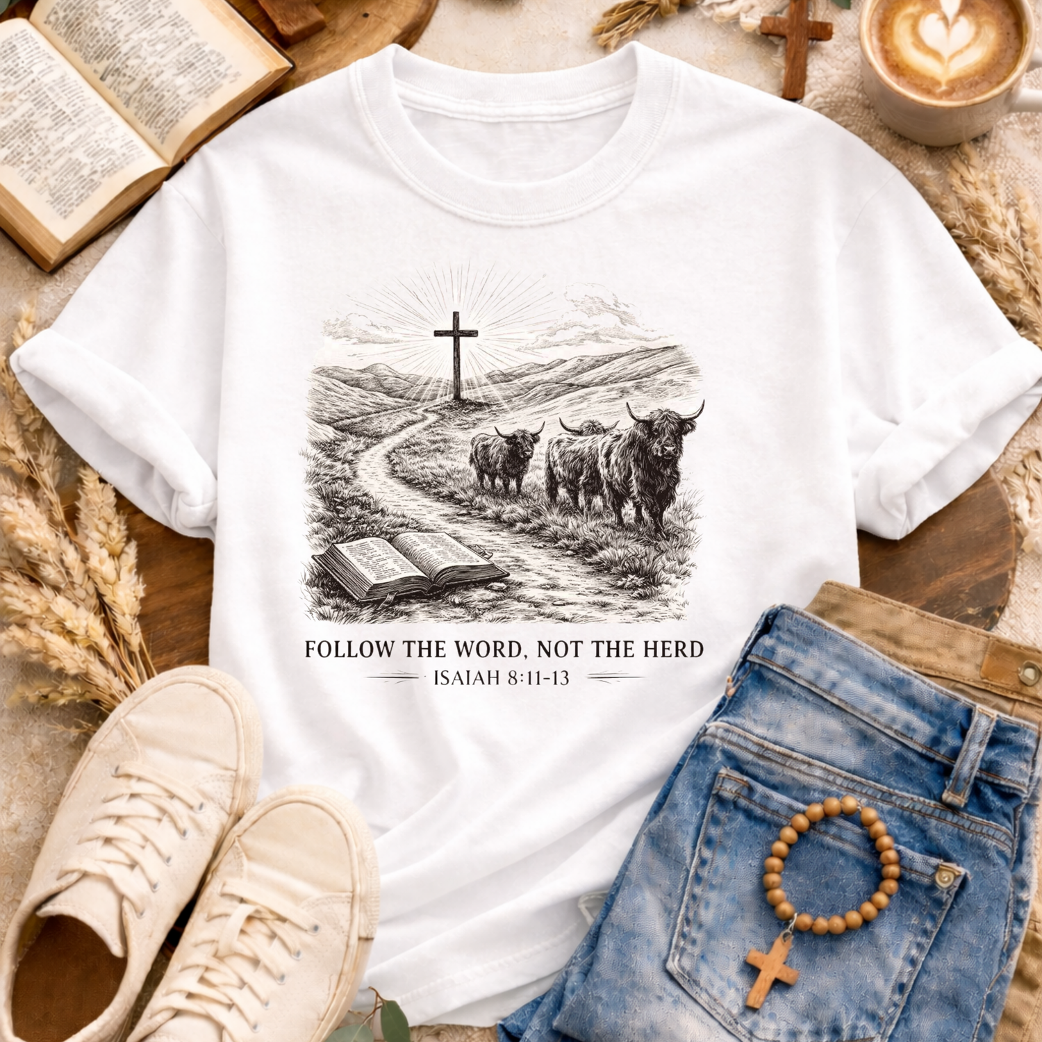 Follow The Word T-Shirt-[Christian T-Shirt ]-Saved Society