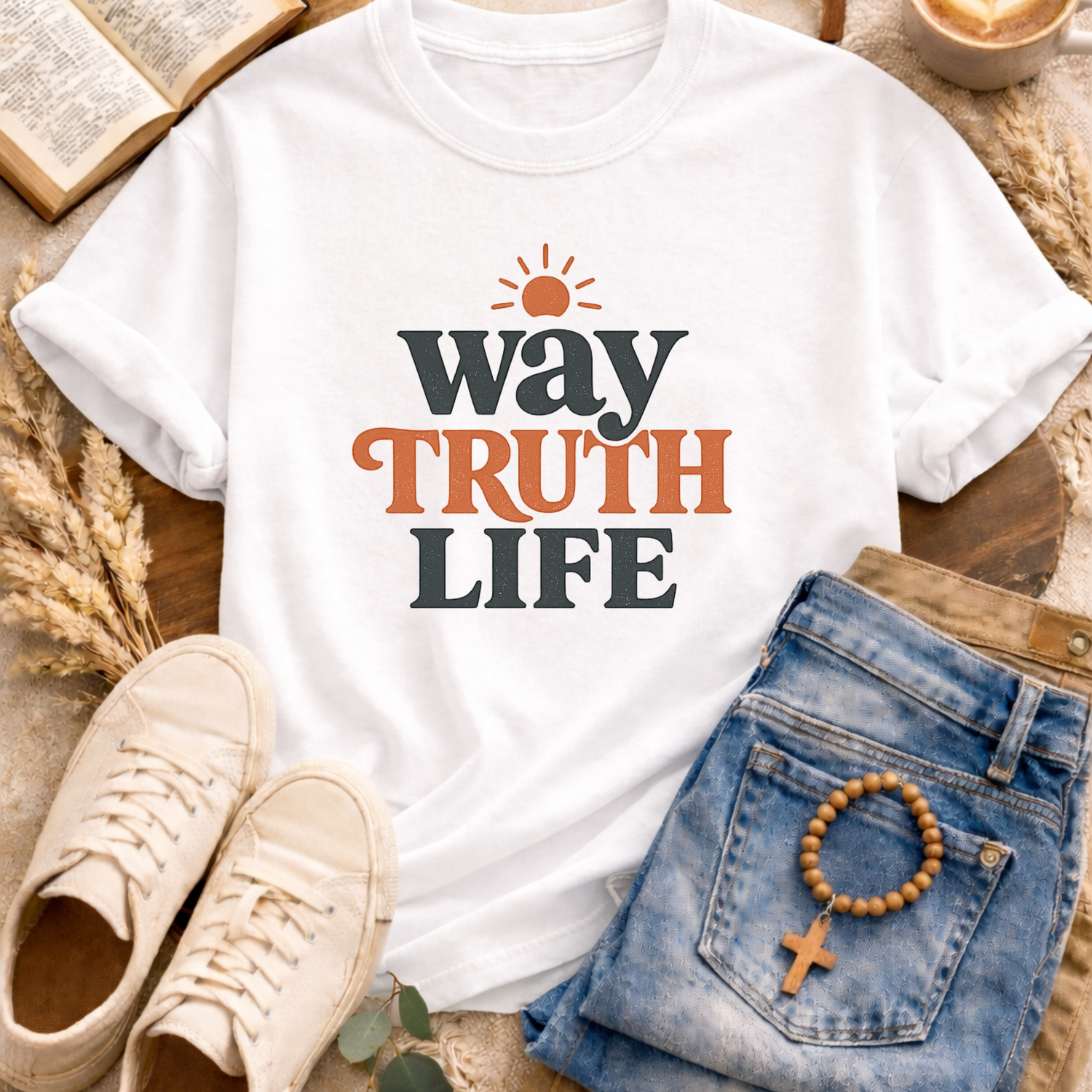 Way Truth Life T-Shirt-[Christian T-Shirt ]-Saved Society