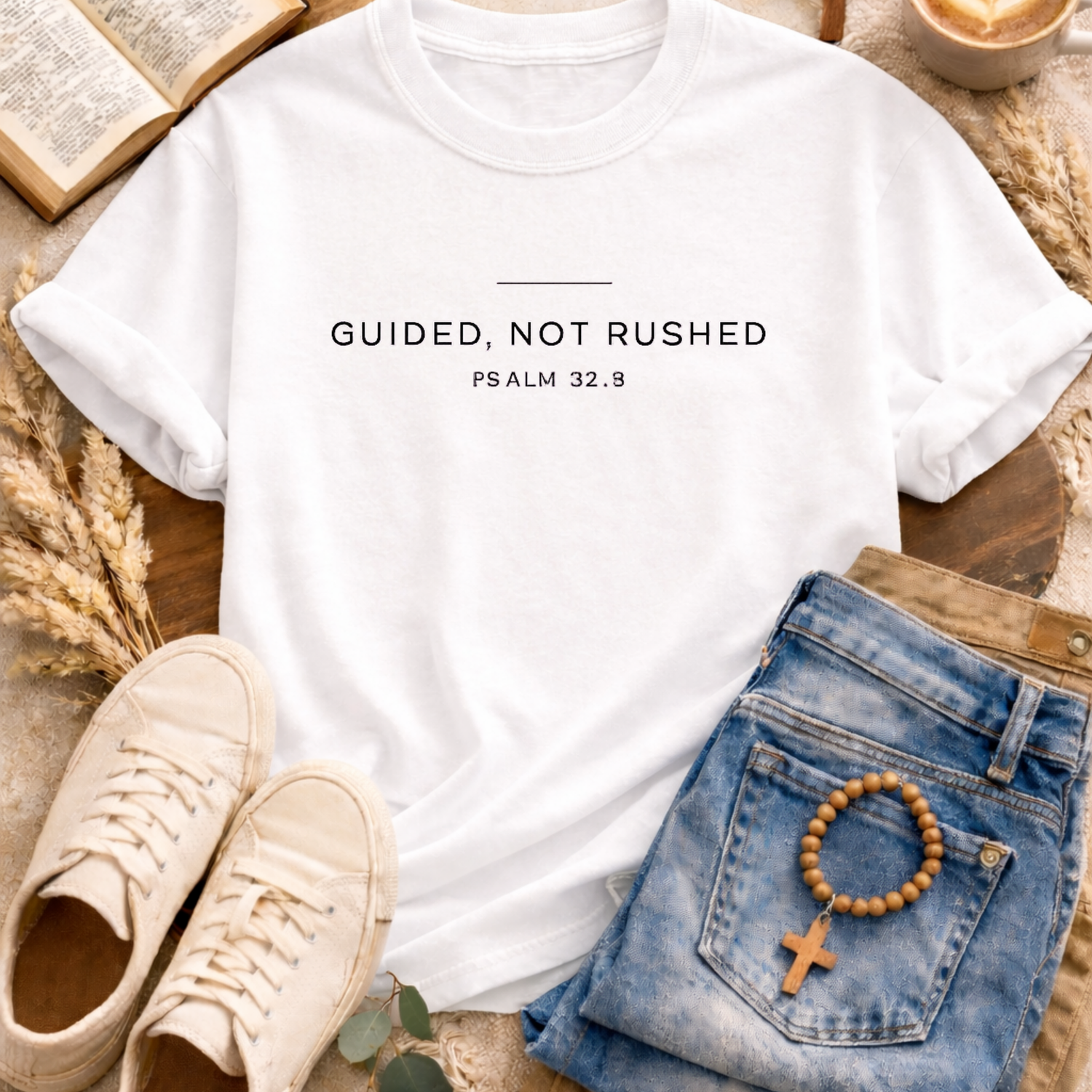 Guided, Not Rushed T-Shirt-[Christian T-Shirt ]-Saved Society