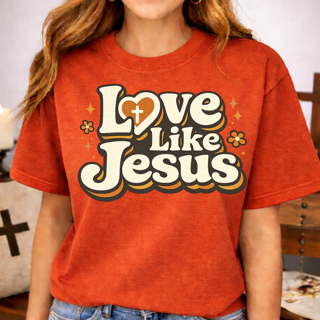 Love Like Jesus T-Shirt-[Christian T-Shirt ]-Saved Society