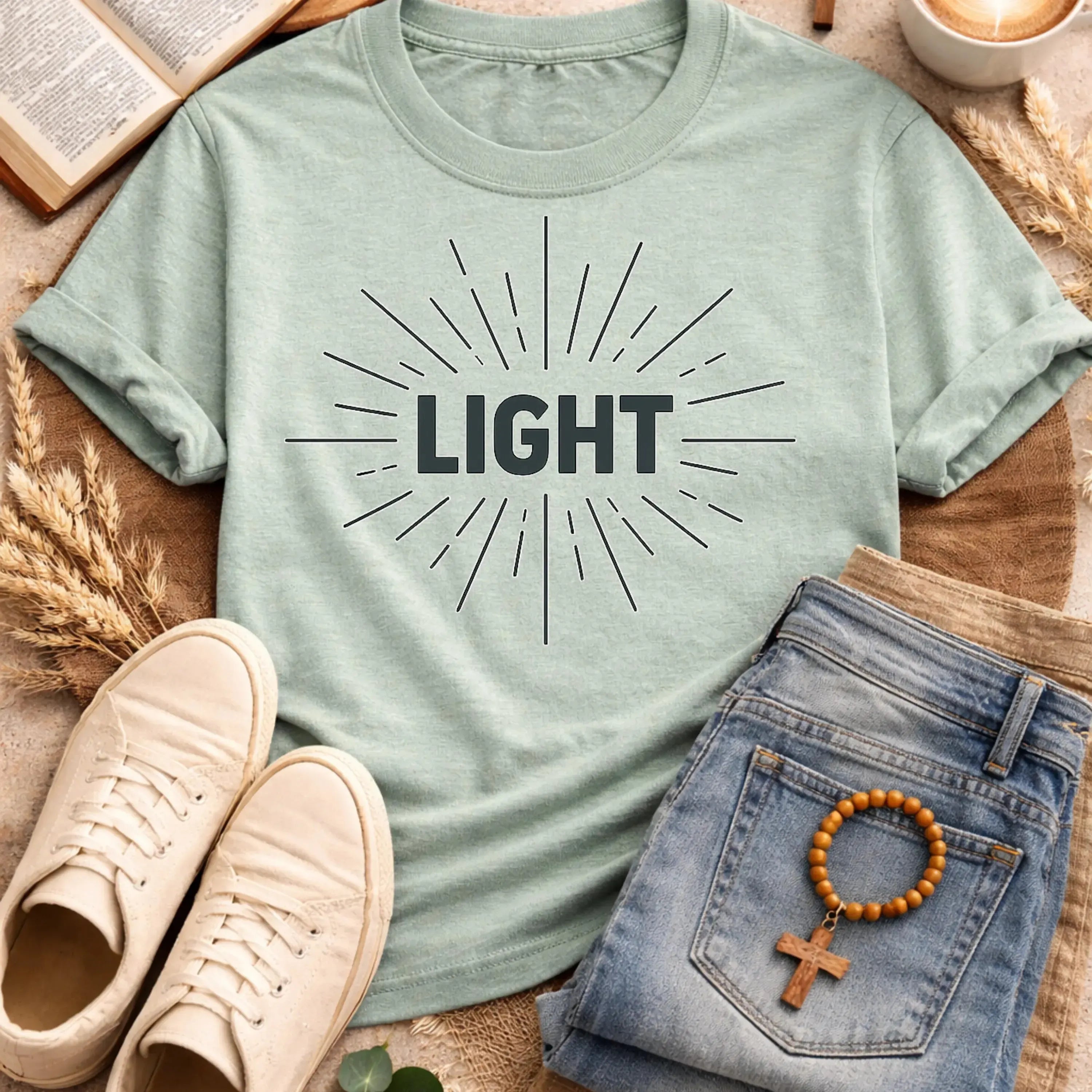 Light Radiance T-Shirt-[Christian T-Shirt ]-Saved Society