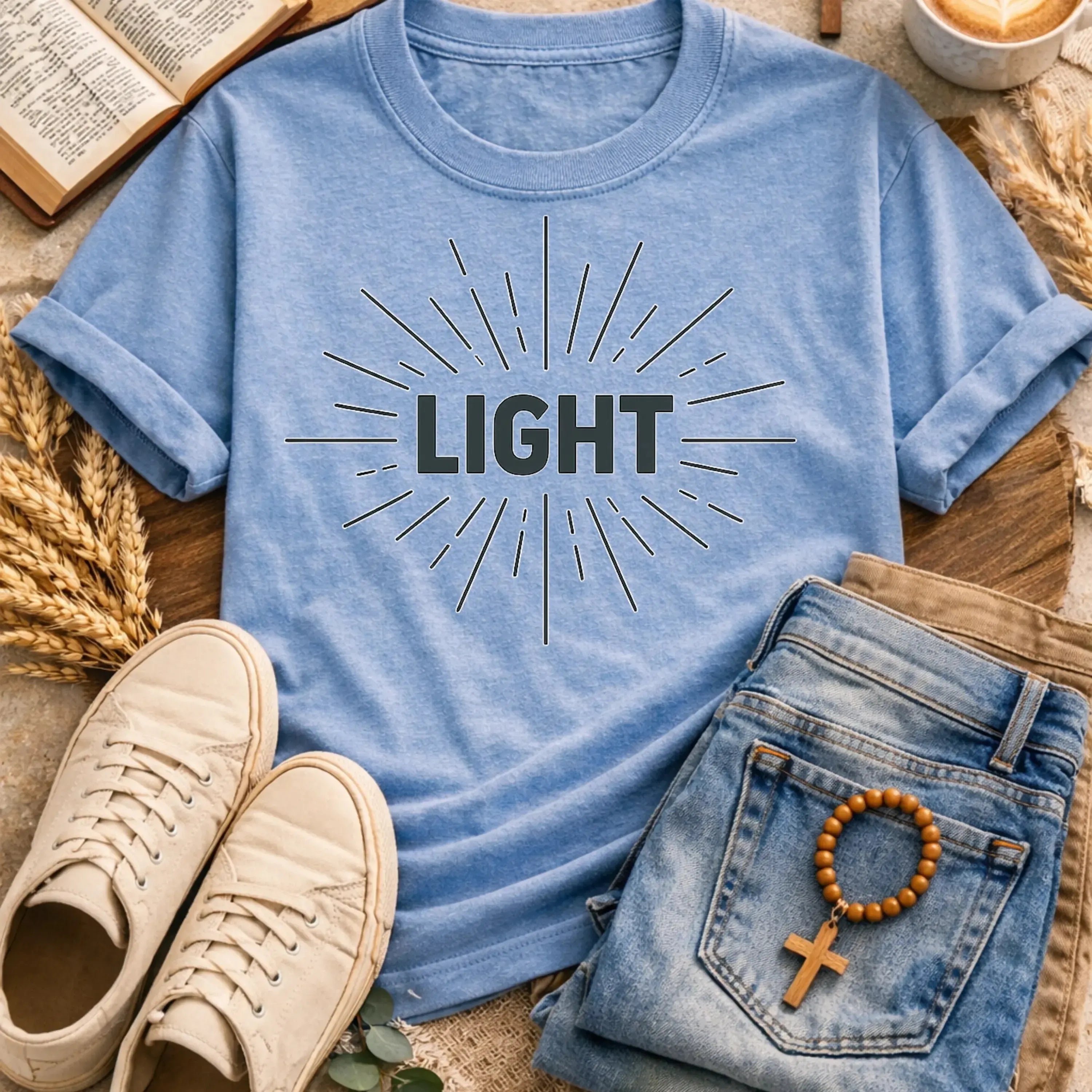 Light Radiance T-Shirt-[Christian T-Shirt ]-Saved Society