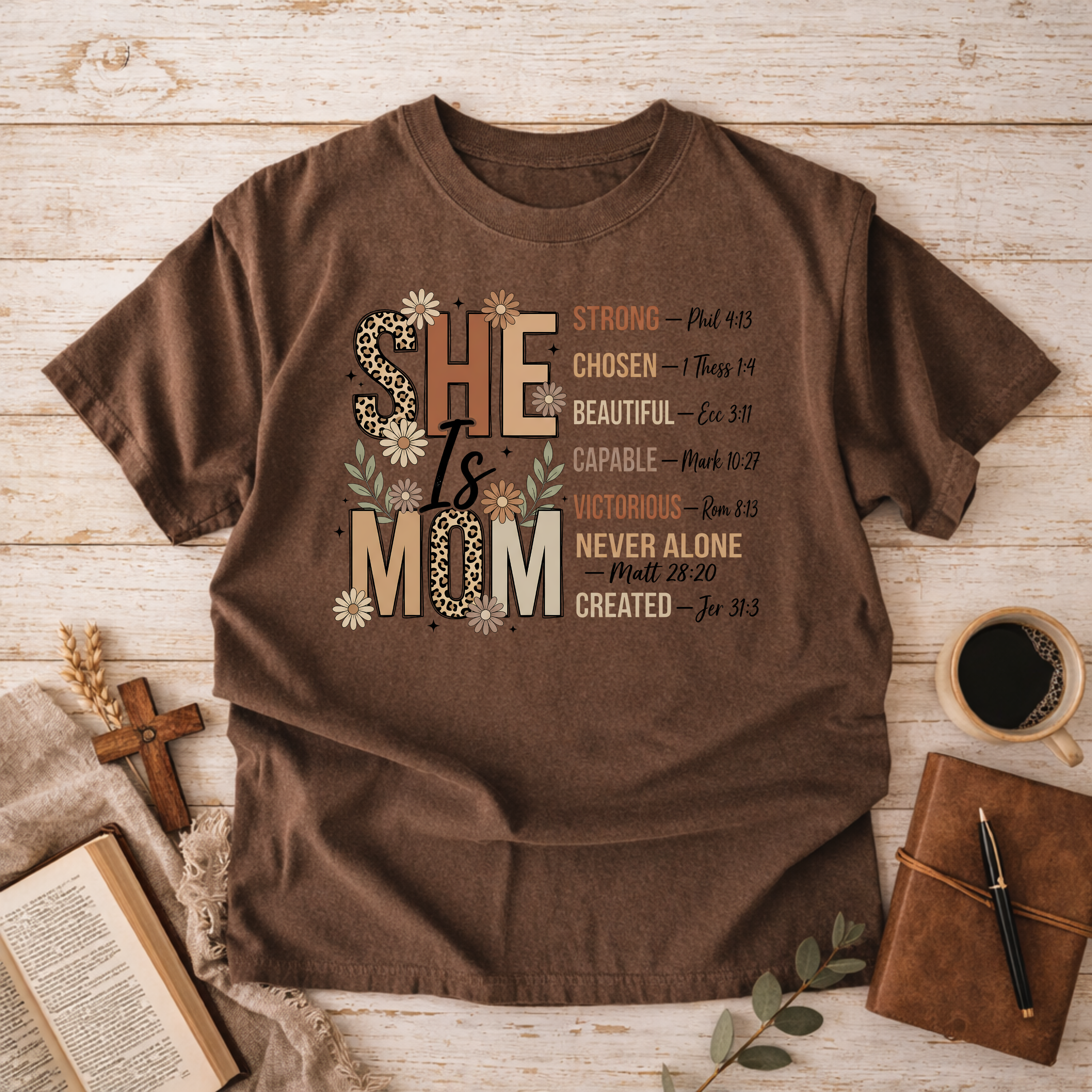She Is Mom T shirt-[Christian T-Shirt ]-Saved Society