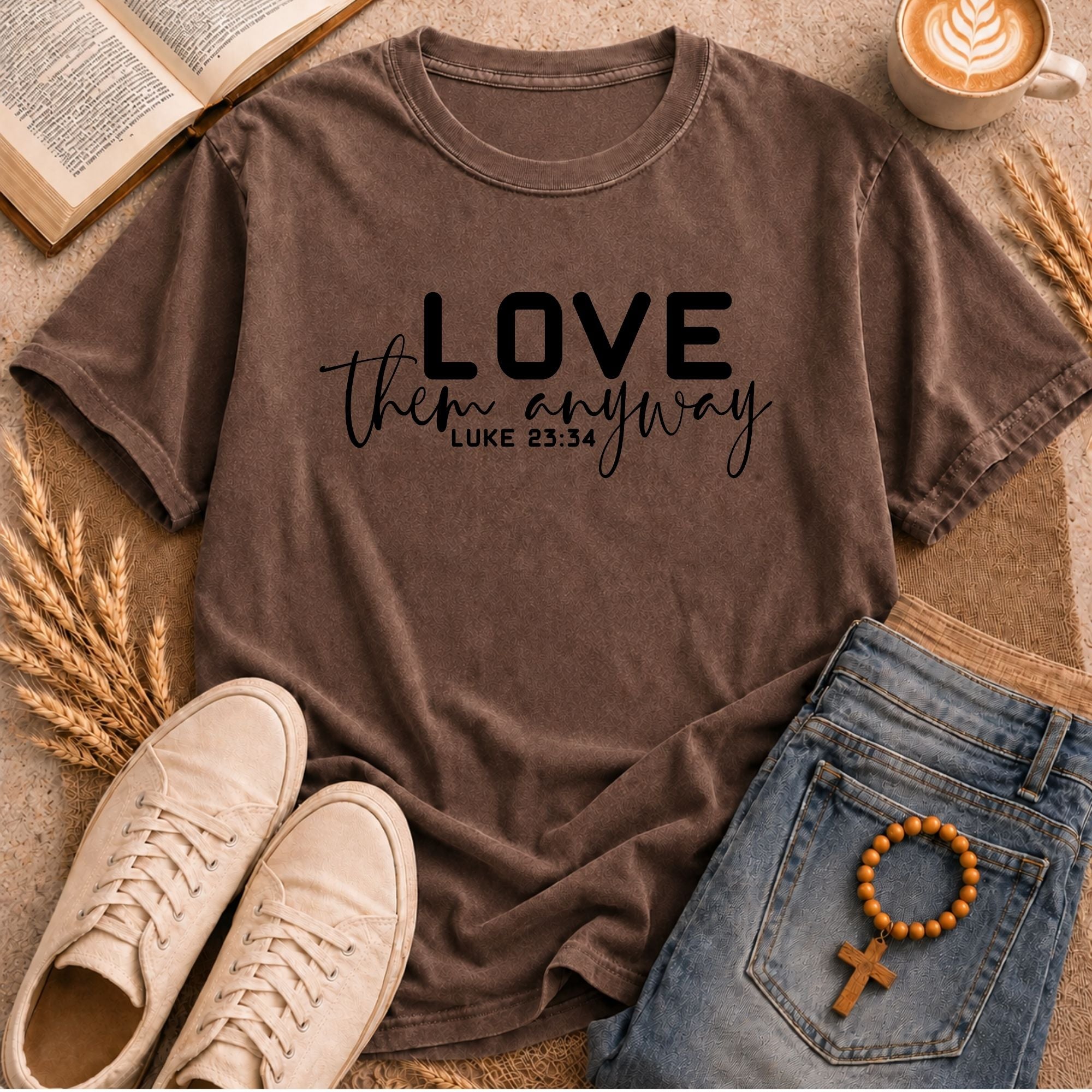 Luke 23:34 Bible verse tee black religious gift shirt