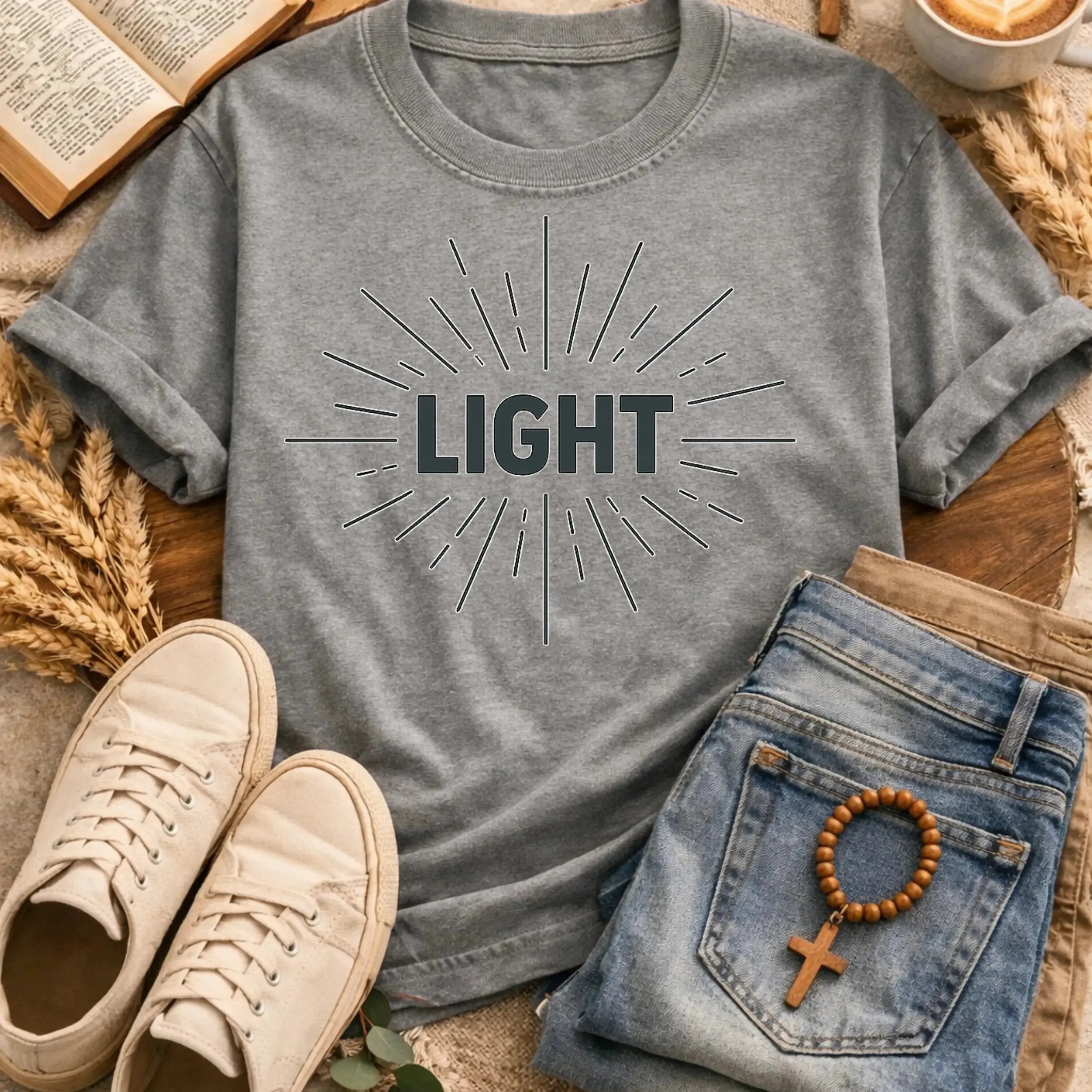 Light Radiance T-Shirt-[Christian T-Shirt ]-Saved Society