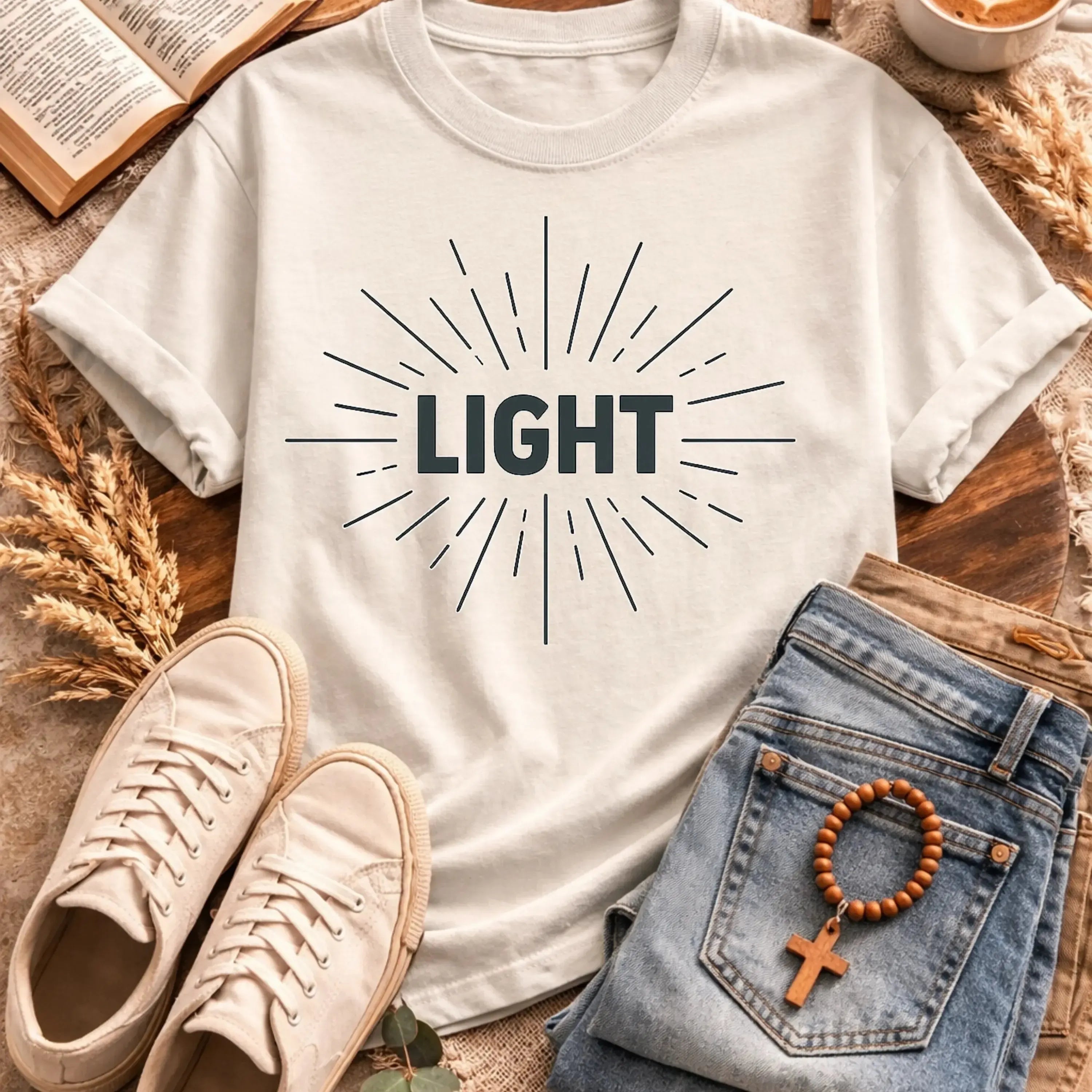 Light Radiance T-Shirt-[Christian T-Shirt ]-Saved Society