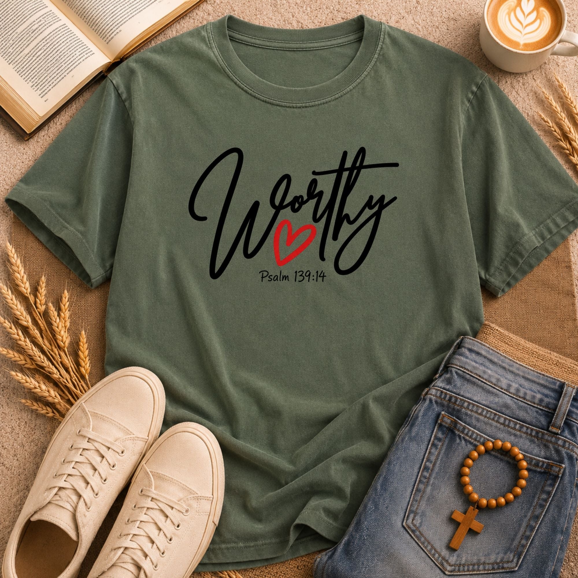 Christian Women's T-Shirt Psalm 139:14 Scripture Top