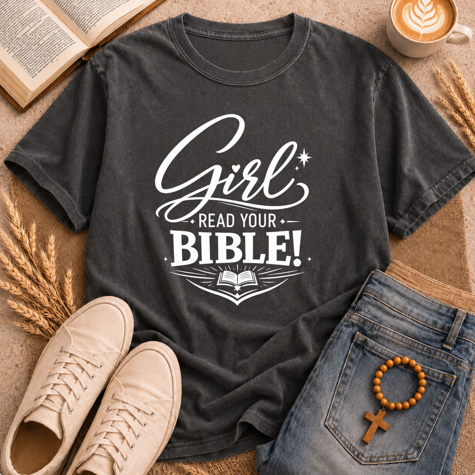 Girl Read Your Bible women's Christian shirt – scripture graphic tee