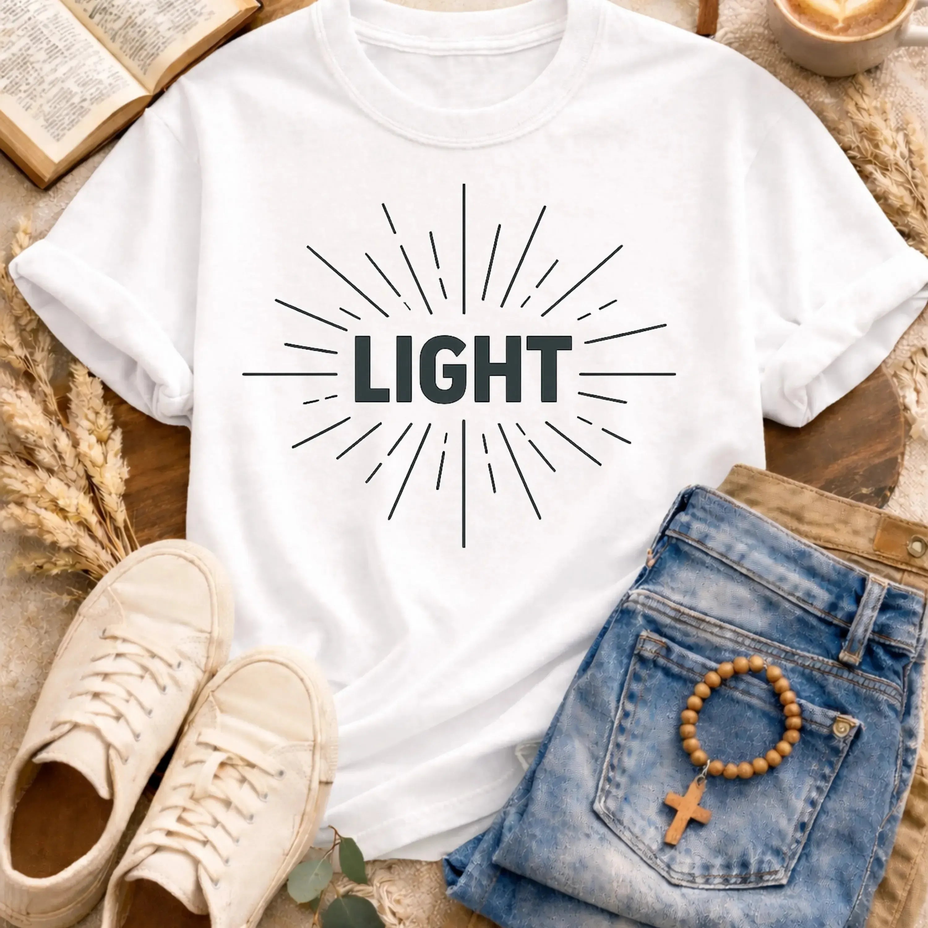 Light Radiance T-Shirt-[Christian T-Shirt ]-Saved Society